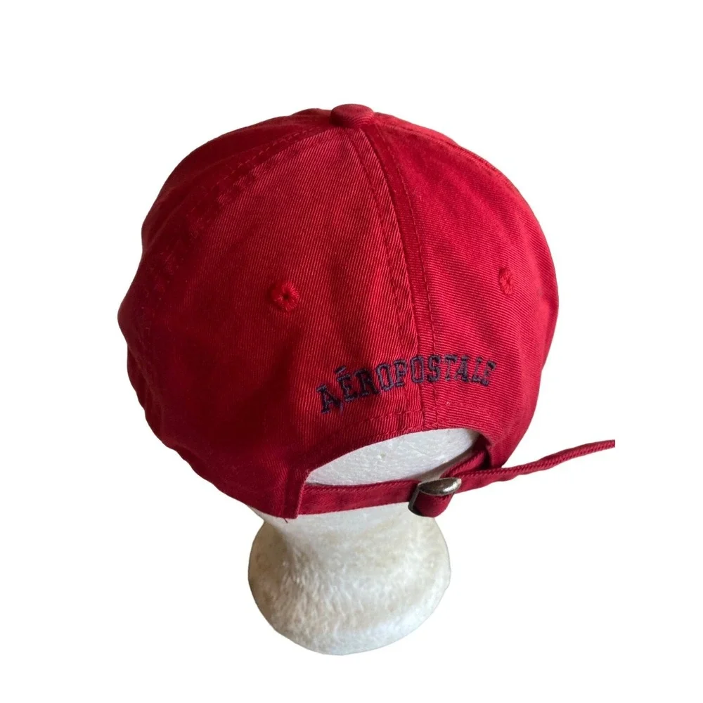 Aeropostale‎ Red Embroidered A Hat Cap Adjustable